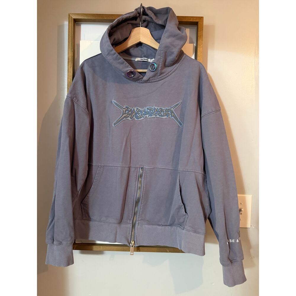 Cease and Desist clothing men’s logo streetwear design hoodie size medium